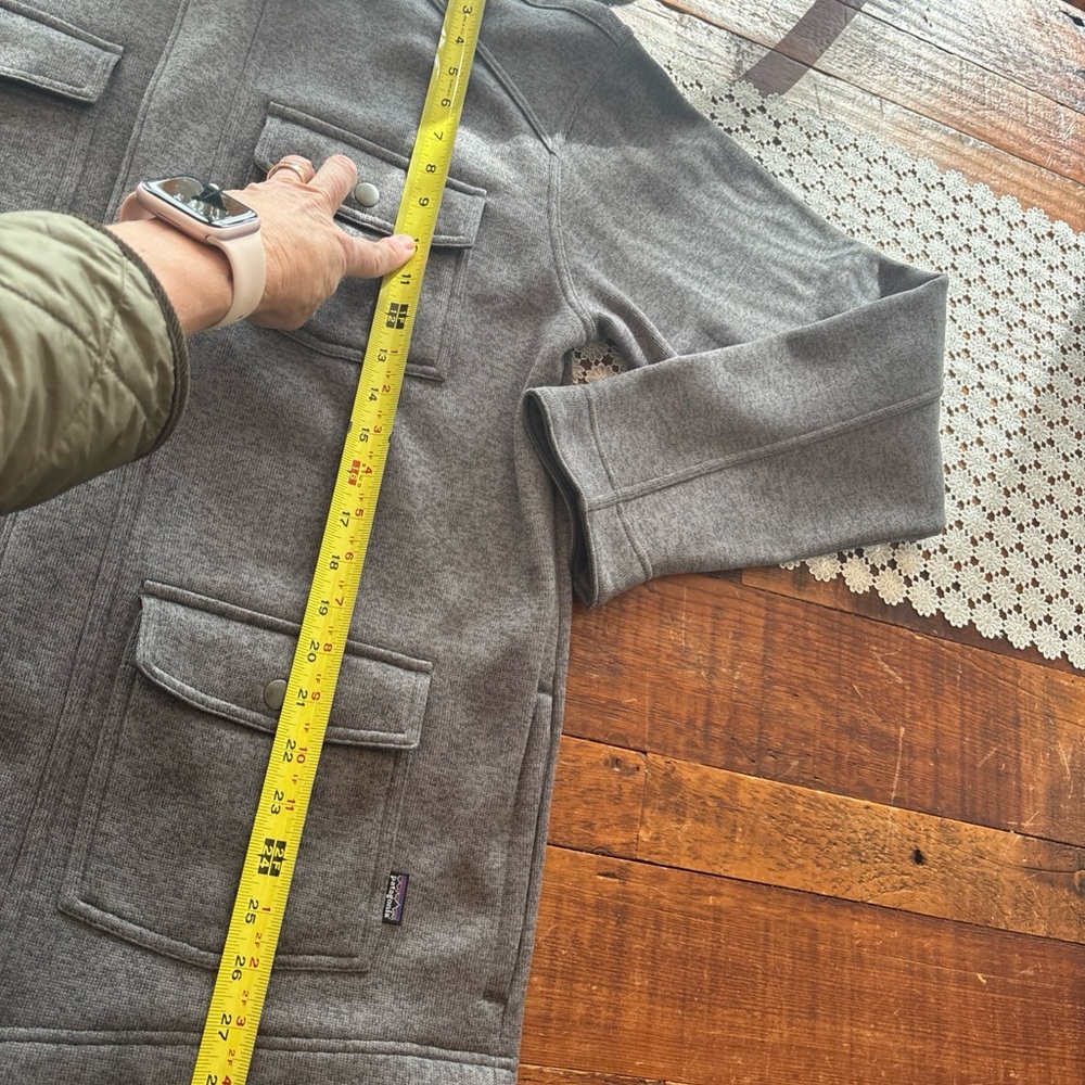 Men's Patagonia Better Sweater Fleece Field Jacket In Heather Grey. Size L - Picture 5 of 6